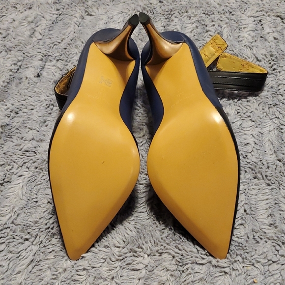 Coach Black and Blue Heels - Picture 13 of 14